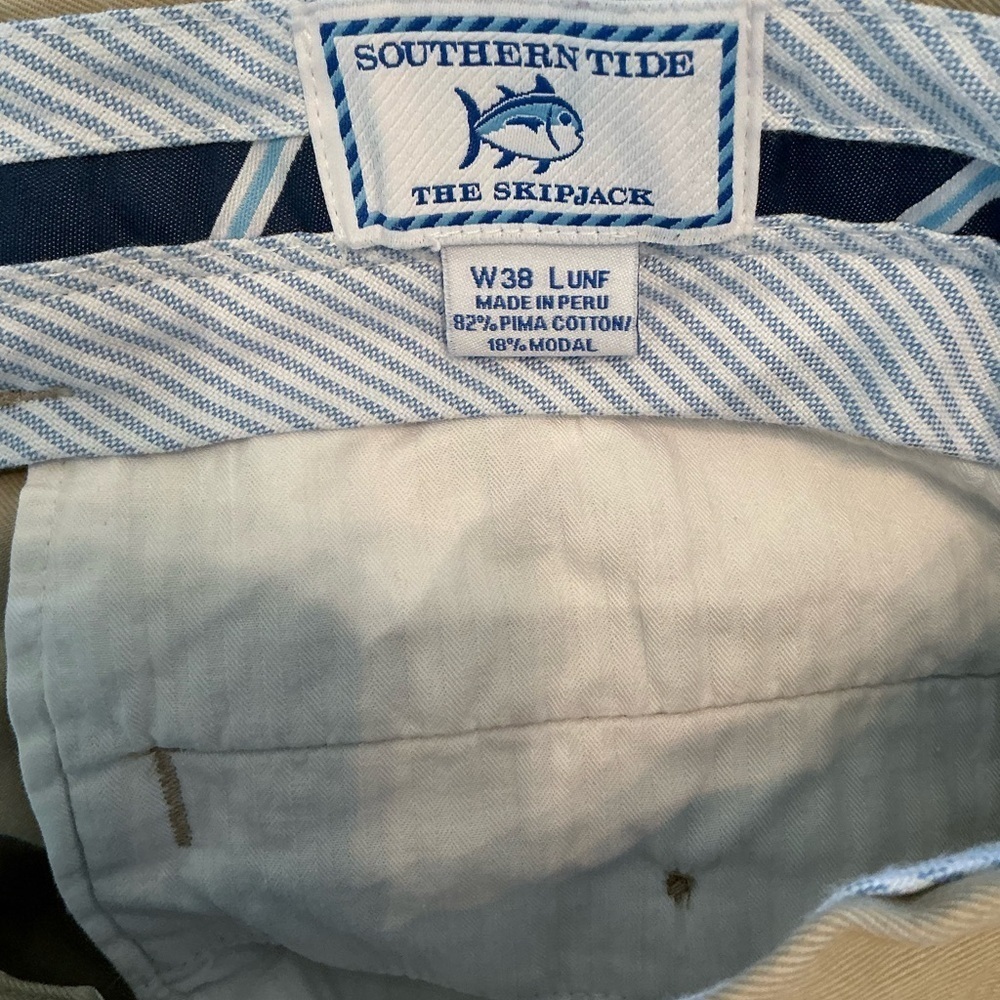 Southern Tide Tan Chinos Classic Style sz 38x29 - Picture 3 of 5